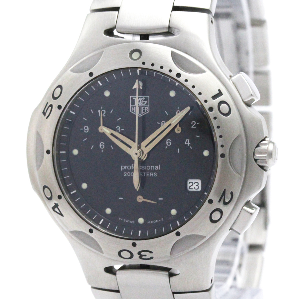 TAG HEUER Kirium Chronograph Steel Quartz Mens Watch CL1110 Polished
